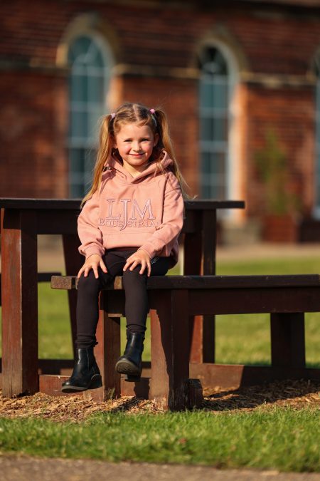 LJM Signature Childrens Hoodie Pink