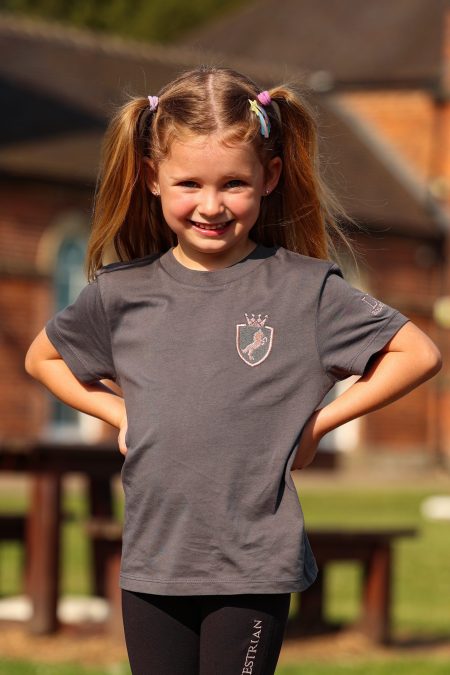 LJM Childrens Organic Cotton Tee Grey