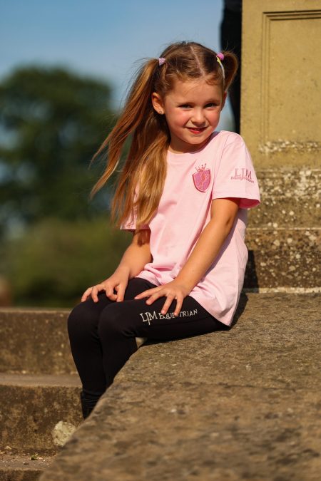 LJM Childrens Organic Cotton Tee Pink
