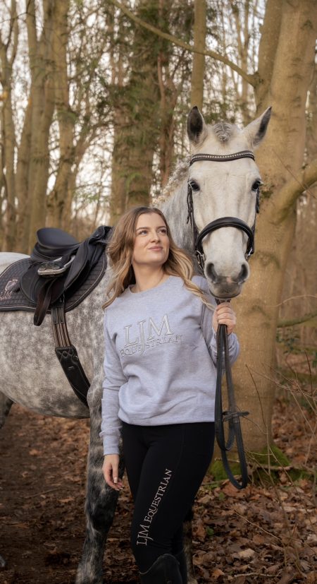 LJM Signature Sweatshirt Fleece Lined Grey